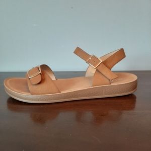 Camel colored sandals